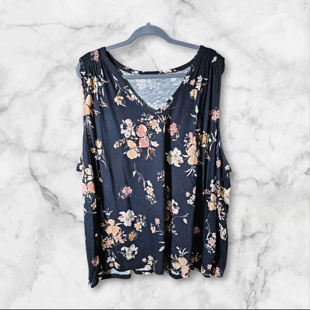Floral V-Neck Women's Top